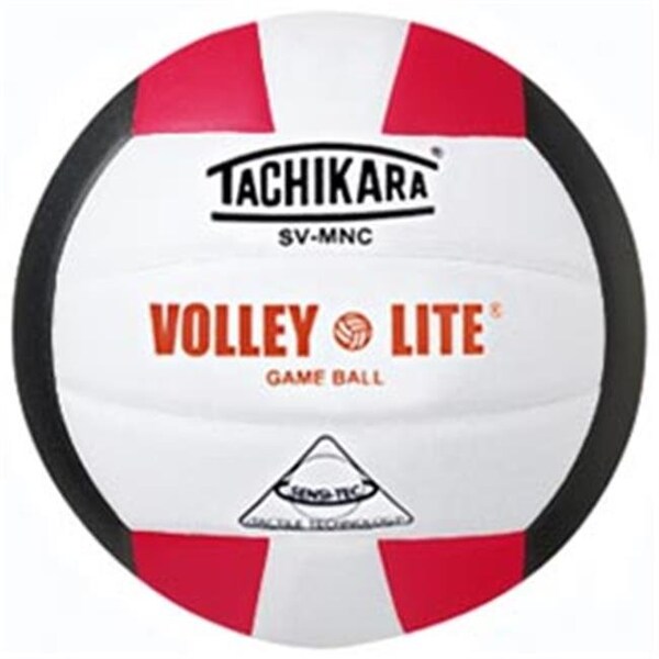 Tachikara Tachikara SVMNC.SWB Volley-Lite Volleyball - Scarlet-White-Black SVMNC.SWB - main